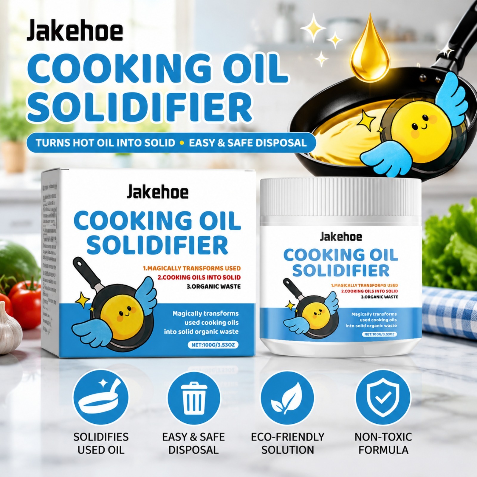 Home Cooking Oil Disposal - Yemeklik Yağ Katılaştırıcı Toz, Tıkanmış Kanalizasyonları