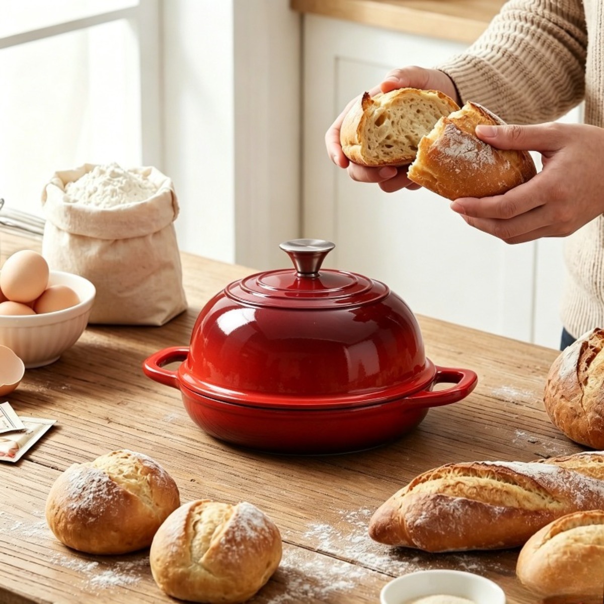 Dutch Oven Enamel - 9,5 inç Emaye Kaplı Dökme Demir