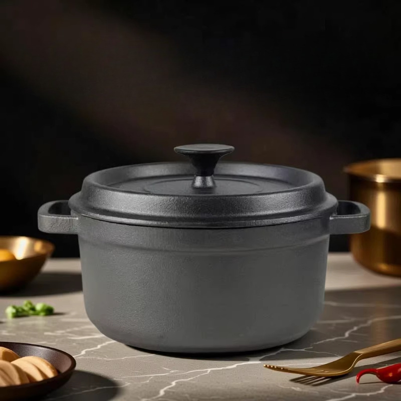Dutch Oven Enamel - Mineli Dökme Demir Güveç Tenceresi, Gazlı