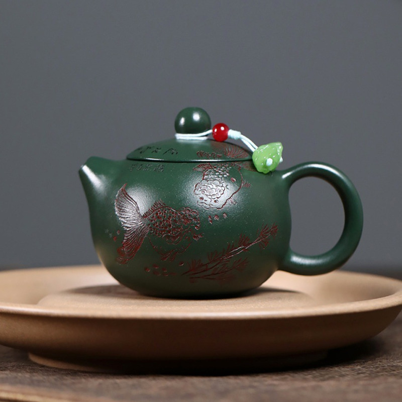 Tagine Clay Pot - Çin Yixing Mor Kil Demlik El