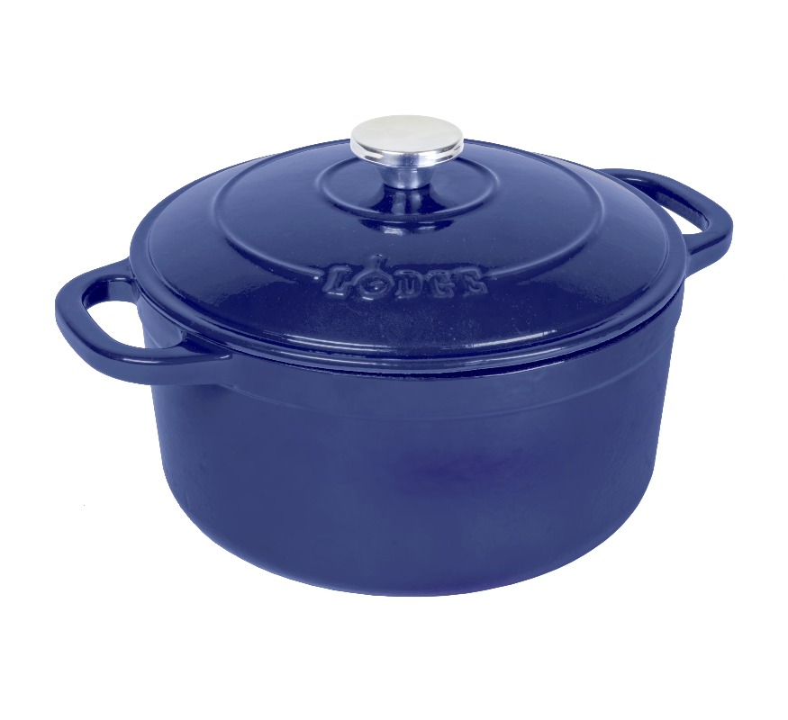 Dutch Oven Enamel - Lodge Dökme Demir 5.5qt İndigo Emaye