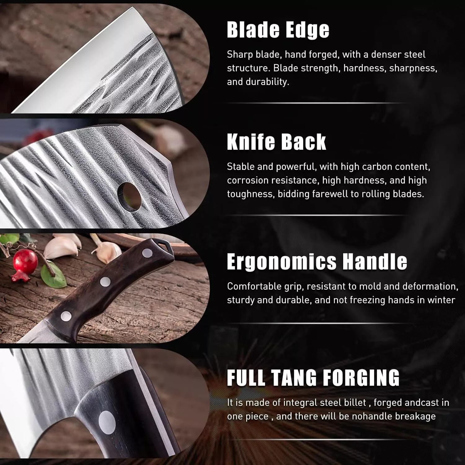 1 adet dövme mutfak bıçağı, ev - Wok Carbon Steel incelemesi ve fiyatı