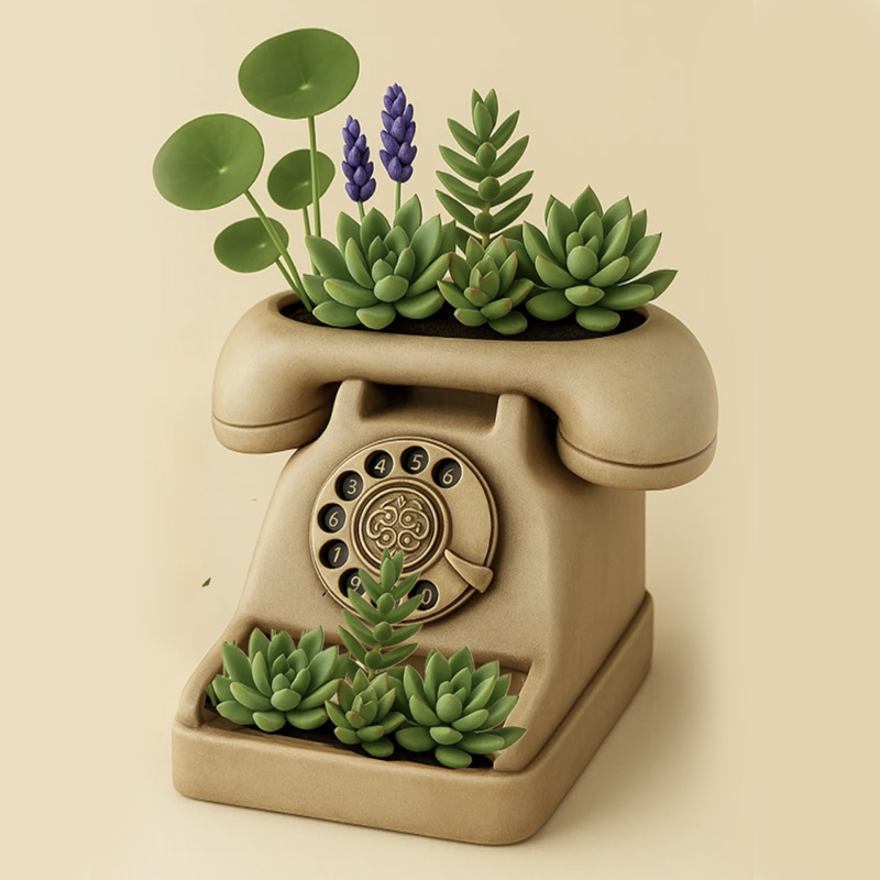 3D Vintage Döner Telefon Şekli - Tagine Clay Pot incelemesi ve fiyatı