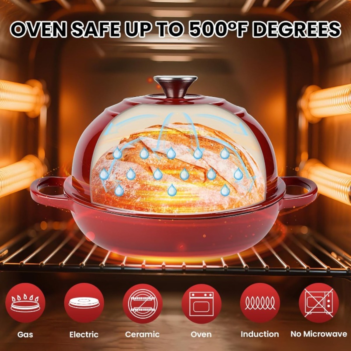 9,5 inç Emaye Kaplı Dökme Demi - Dutch Oven Enamel incelemesi ve fiyatı