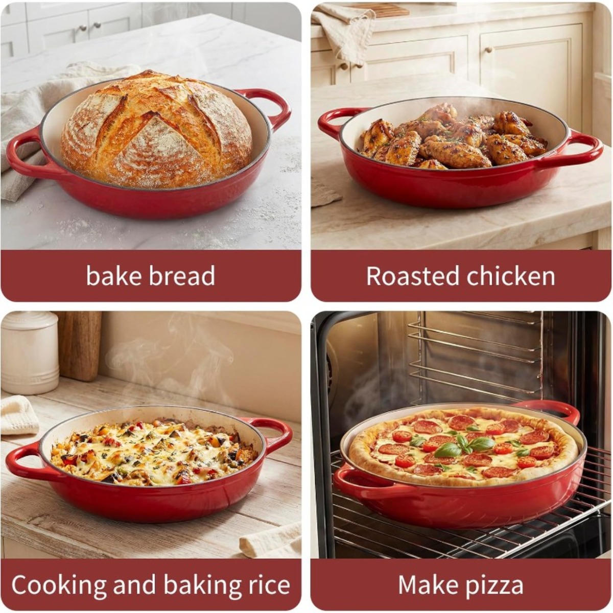 9,5 inç Emaye Kaplı Dökme Demi - Dutch Oven Enamel incelemesi ve fiyatı