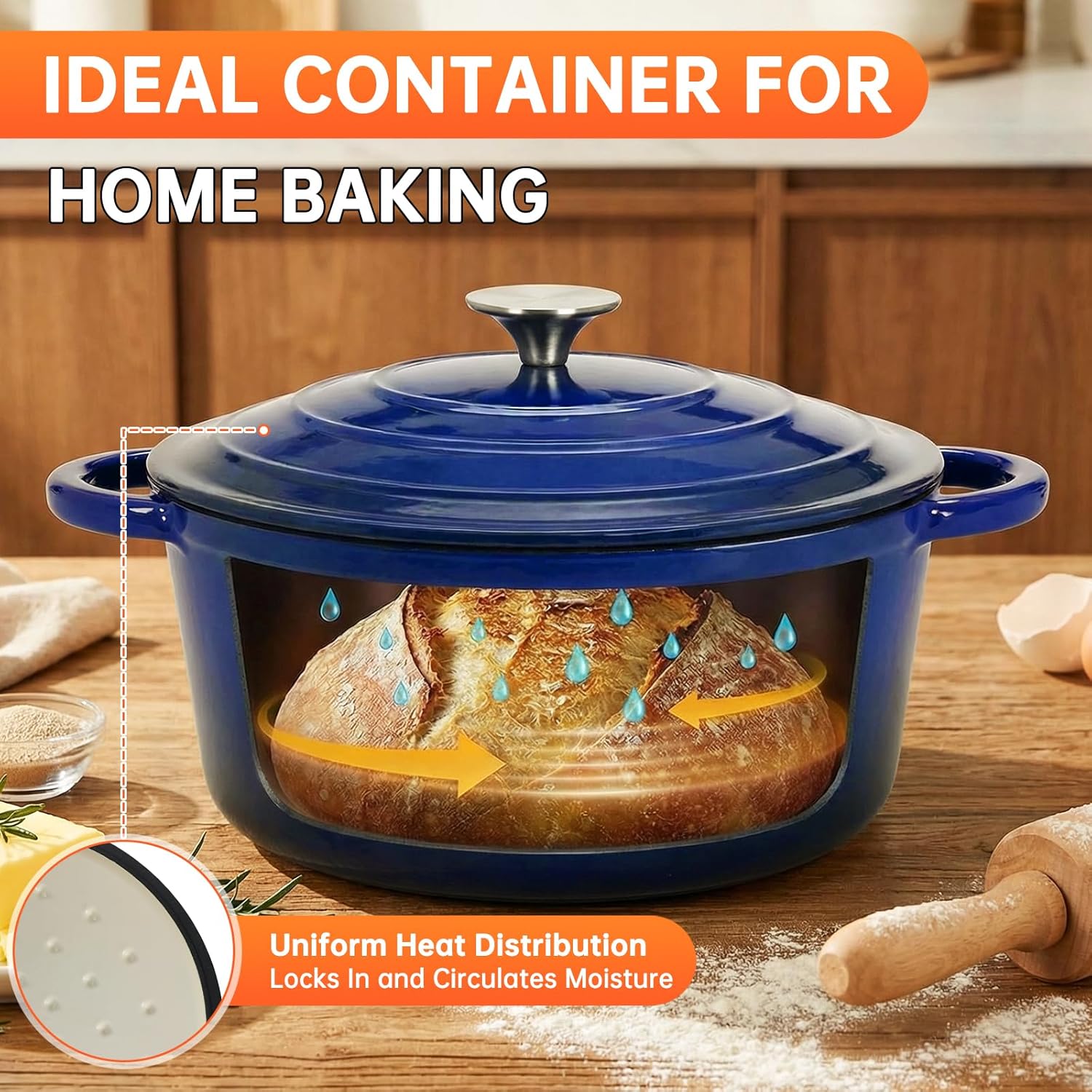 Yapışmaz Emaye Kaplı Dökme Dem - Dutch Oven Enamel incelemesi ve fiyatı