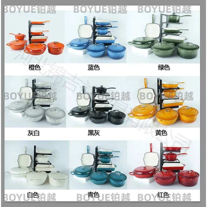 7 Parça Dökme Demir Emaye Tenc - Dutch Oven Enamel incelemesi ve fiyatı