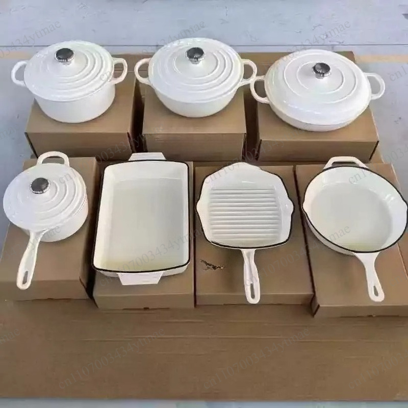 7 Parça Emaye Kaplı Dökme Demi - Dutch Oven Enamel incelemesi ve fiyatı