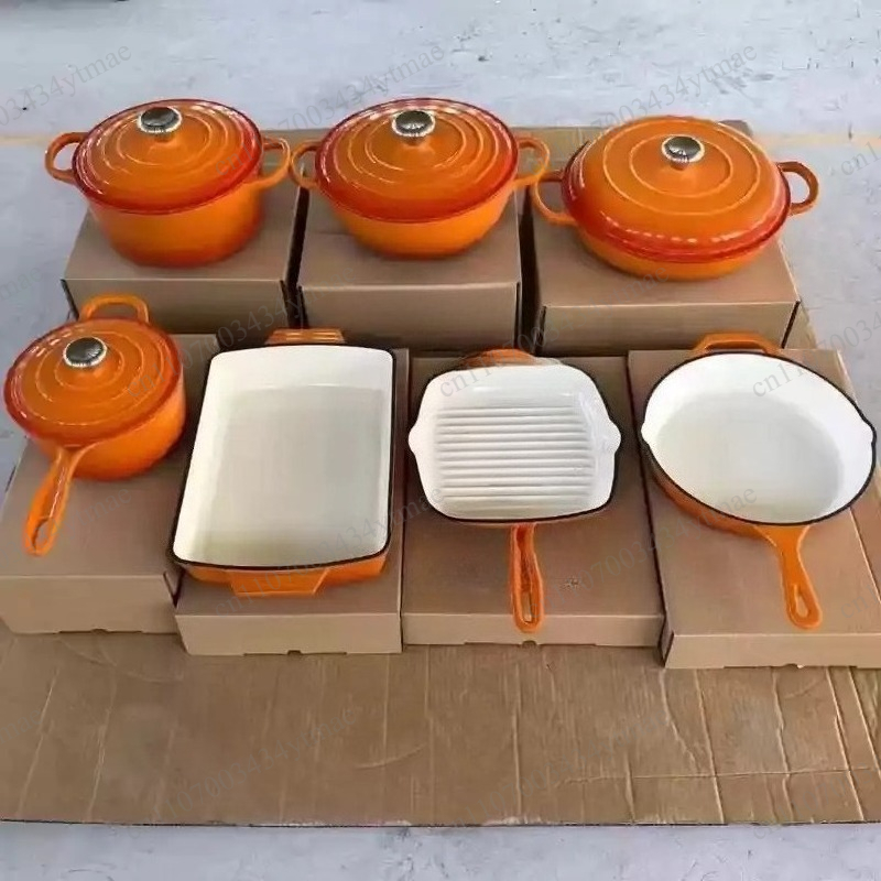 7 Parça Emaye Kaplı Dökme Demi - Dutch Oven Enamel incelemesi ve fiyatı
